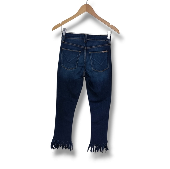 Hudson Boot Crop Frayed Jeans in Medium Wash Size 26 - Picture 3 of 7